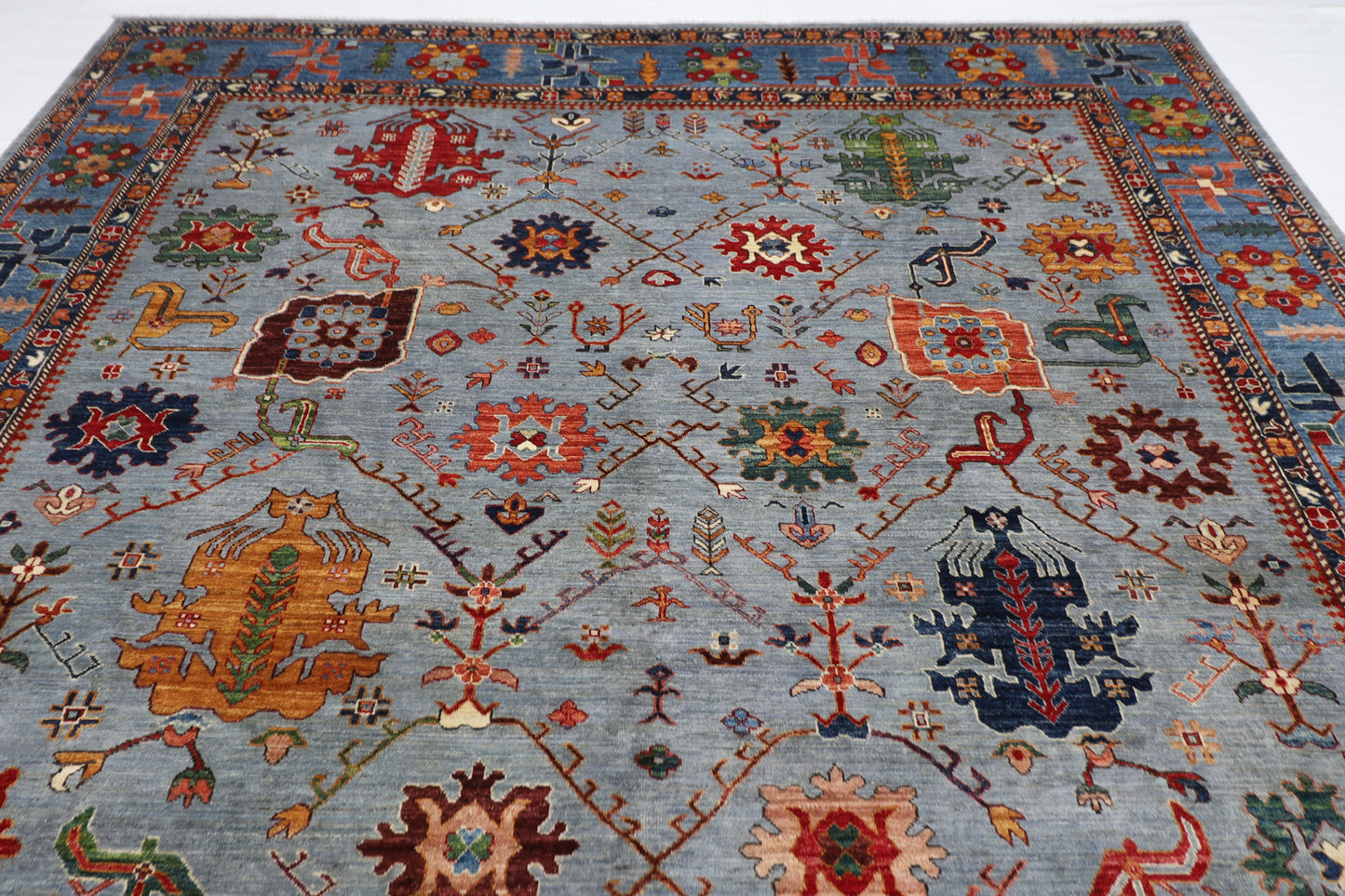 300 x 392 cm | Baluchi Afghan Tribal Hand Knotted Veg Dye Wool carpet