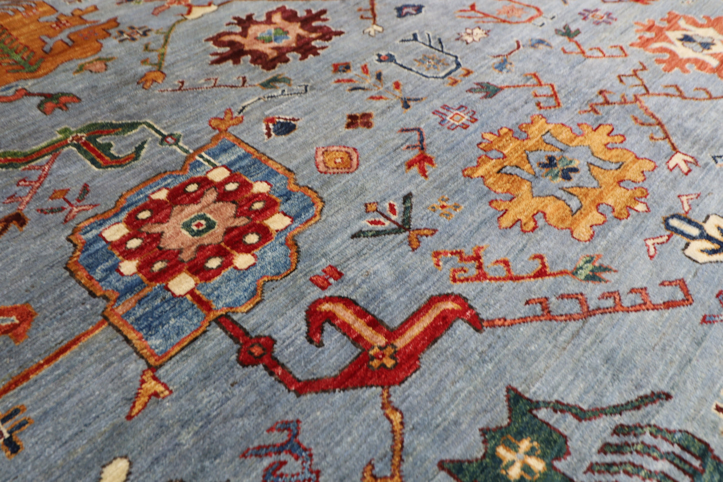 300 x 392 cm | Baluchi Afghan Tribal Hand Knotted Veg Dye Wool carpet