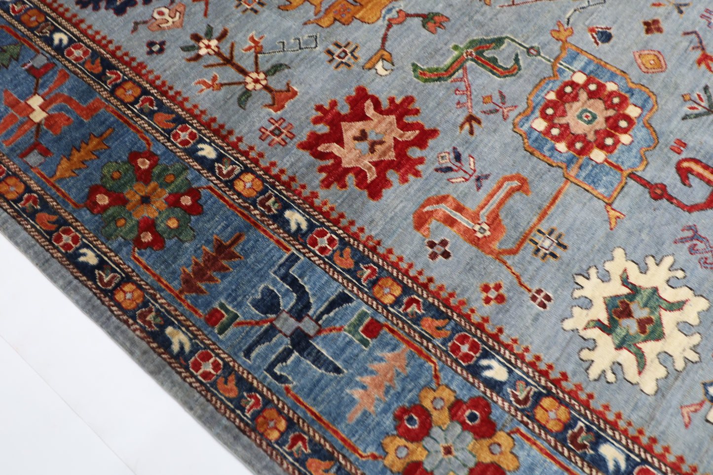 300 x 392 cm | Baluchi Afghan Tribal Hand Knotted Veg Dye Wool carpet