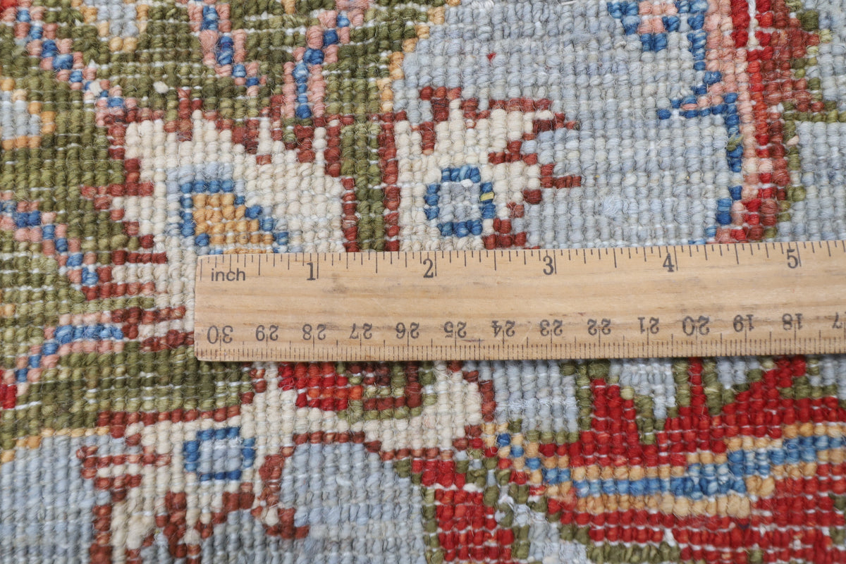 170 x 238 cm | Sultani Gray Design Hand Knotted Veg Dye Wool Afghan Carpet