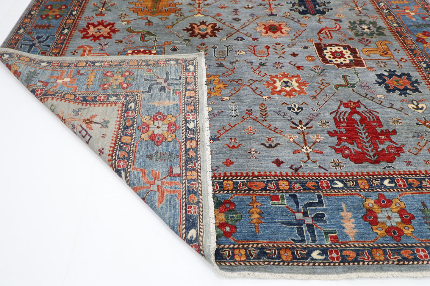 300 x 392 cm | Baluchi Afghan Tribal Hand Knotted Veg Dye Wool carpet