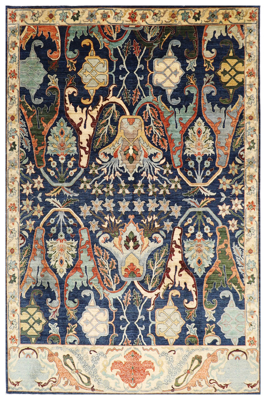 270 x 364 cm | Kawros Afghan Tribal Hand Knotted Veg Dye Wool carpet