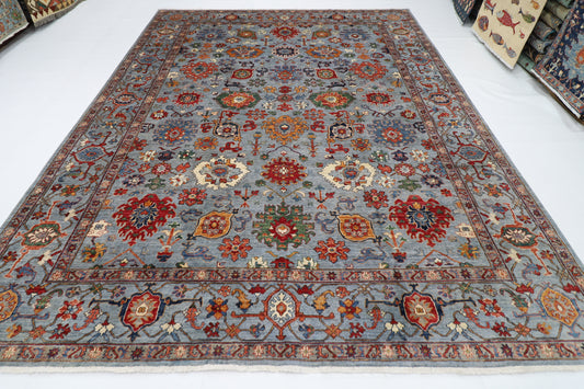 273 x 358 cm | Bidjar Afghan Tribal Hand Knotted Veg Dye Wool carpet