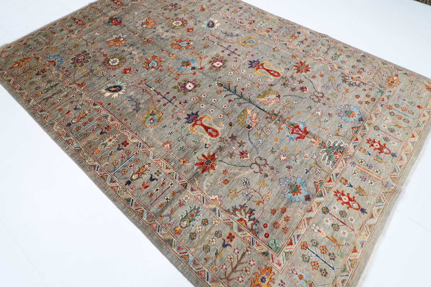 210 x 300 cm | Sultani Afghan Tribal Hand Knotted Veg Dye Wool carpet