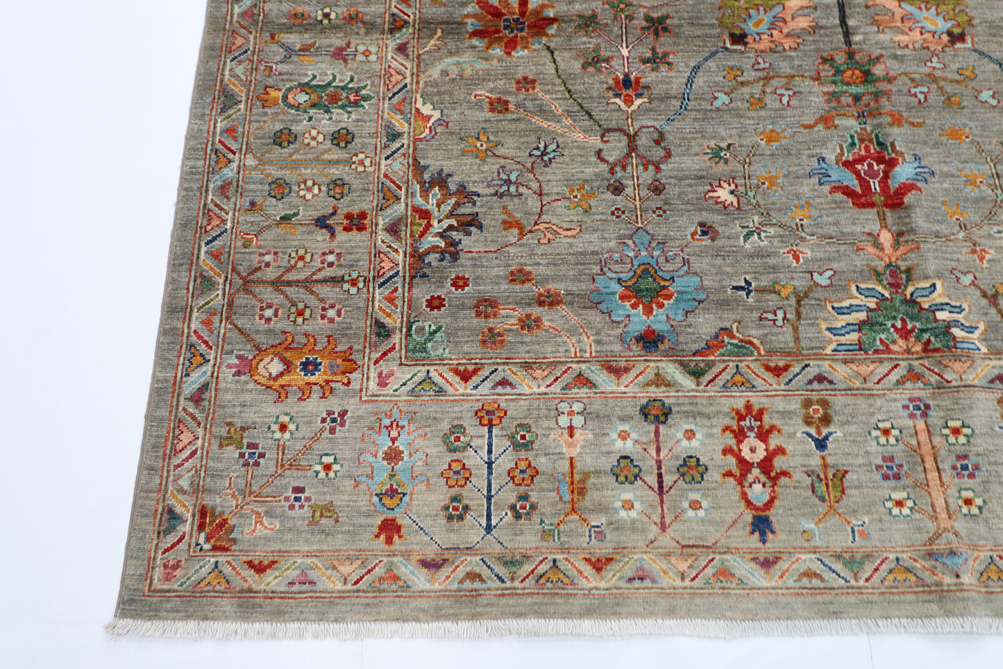 210 x 300 cm | Sultani Afghan Tribal Hand Knotted Veg Dye Wool carpet