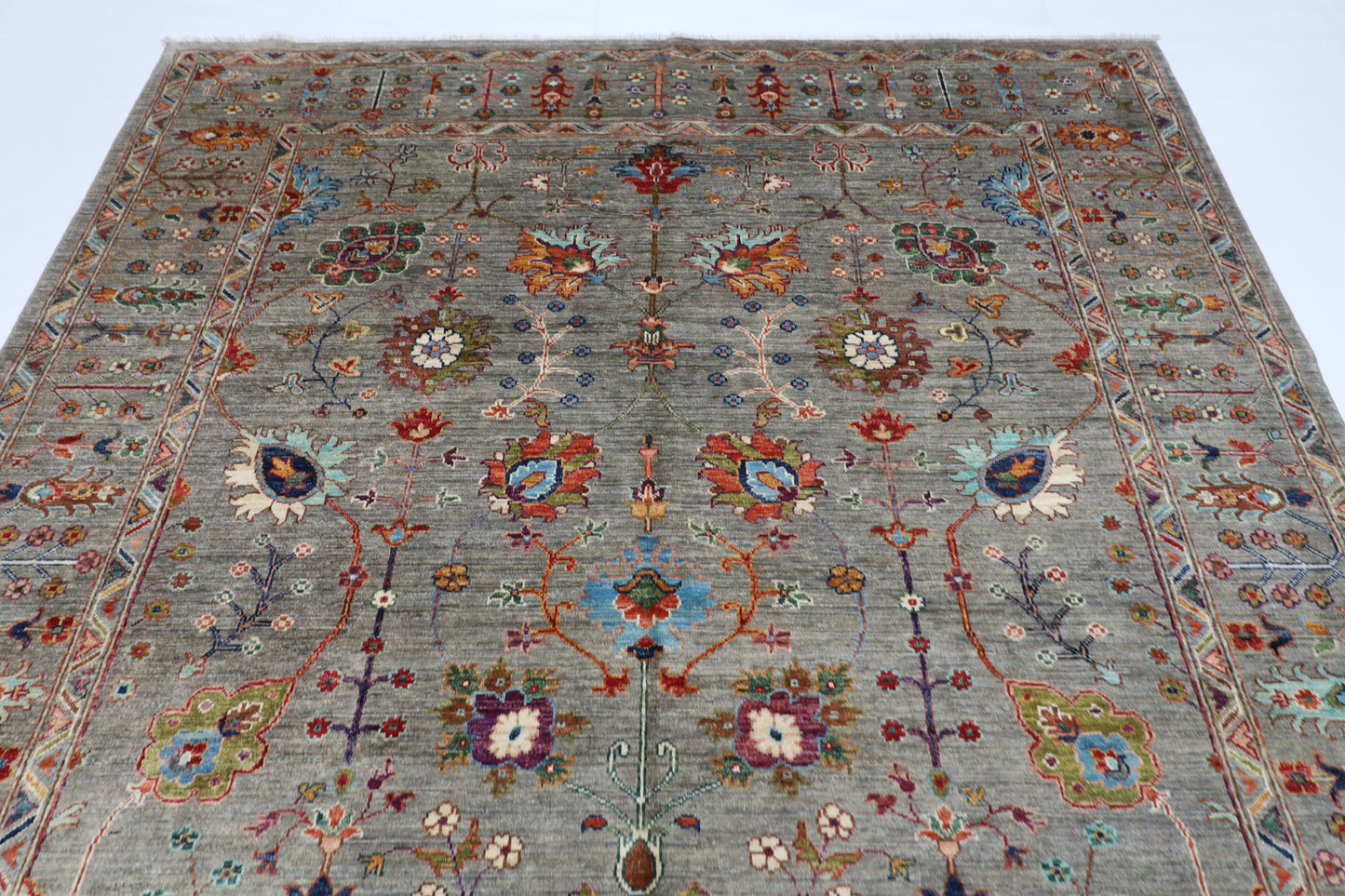 210 x 300 cm | Sultani Afghan Tribal Hand Knotted Veg Dye Wool carpet