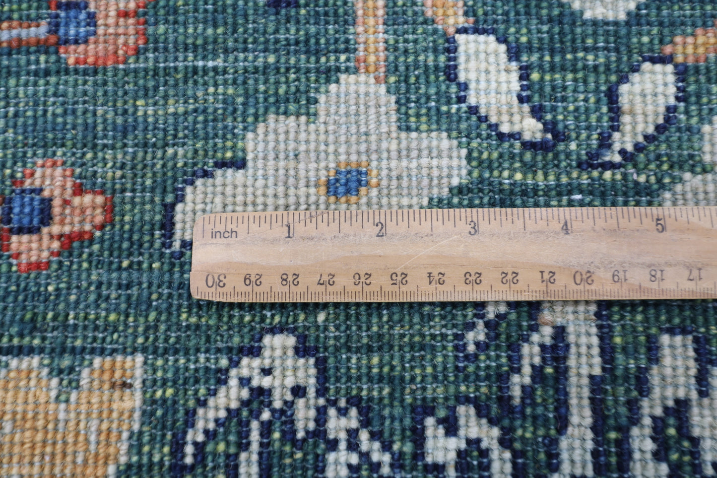 200 x 298 cm | Oriental Birds Green Area Rug Afghan Hand Knotted veg Dye Wool carpet