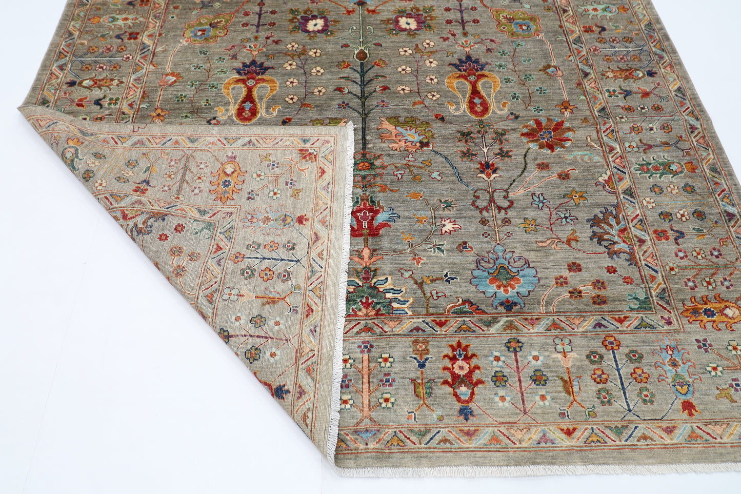 210 x 300 cm | Sultani Afghan Tribal Hand Knotted Veg Dye Wool carpet