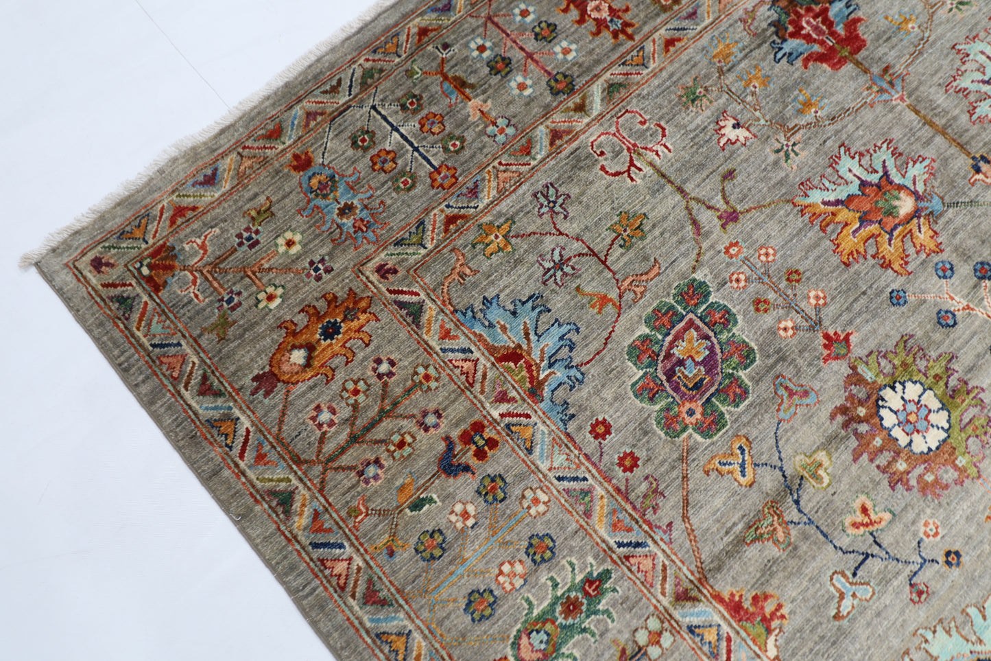 210 x 300 cm | Sultani Afghan Tribal Hand Knotted Veg Dye Wool carpet