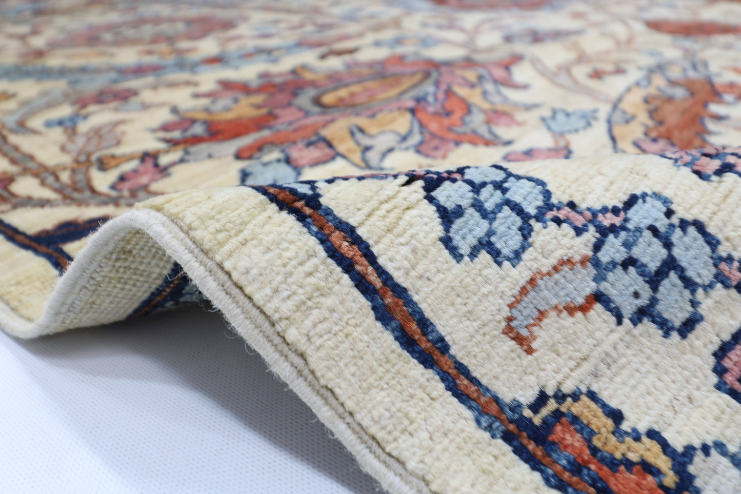 200 x 295 cm | Sickle Leaf Afghan Tribal Hand Knotted Veg Dye Wool carpet