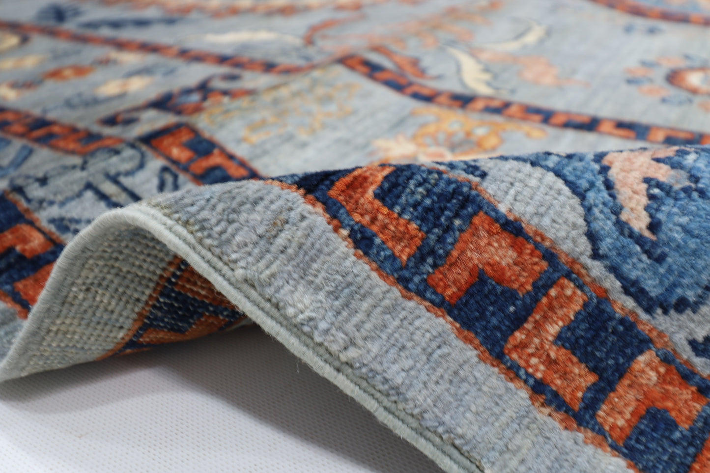 202 x 293 cm | Suzani Afghan Tribal Hand Knotted Veg Dye Wool carpet