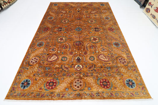 200 x 300 cm | Suzani Afghan Tribal Hand Knotted Veg Dye Wool carpet