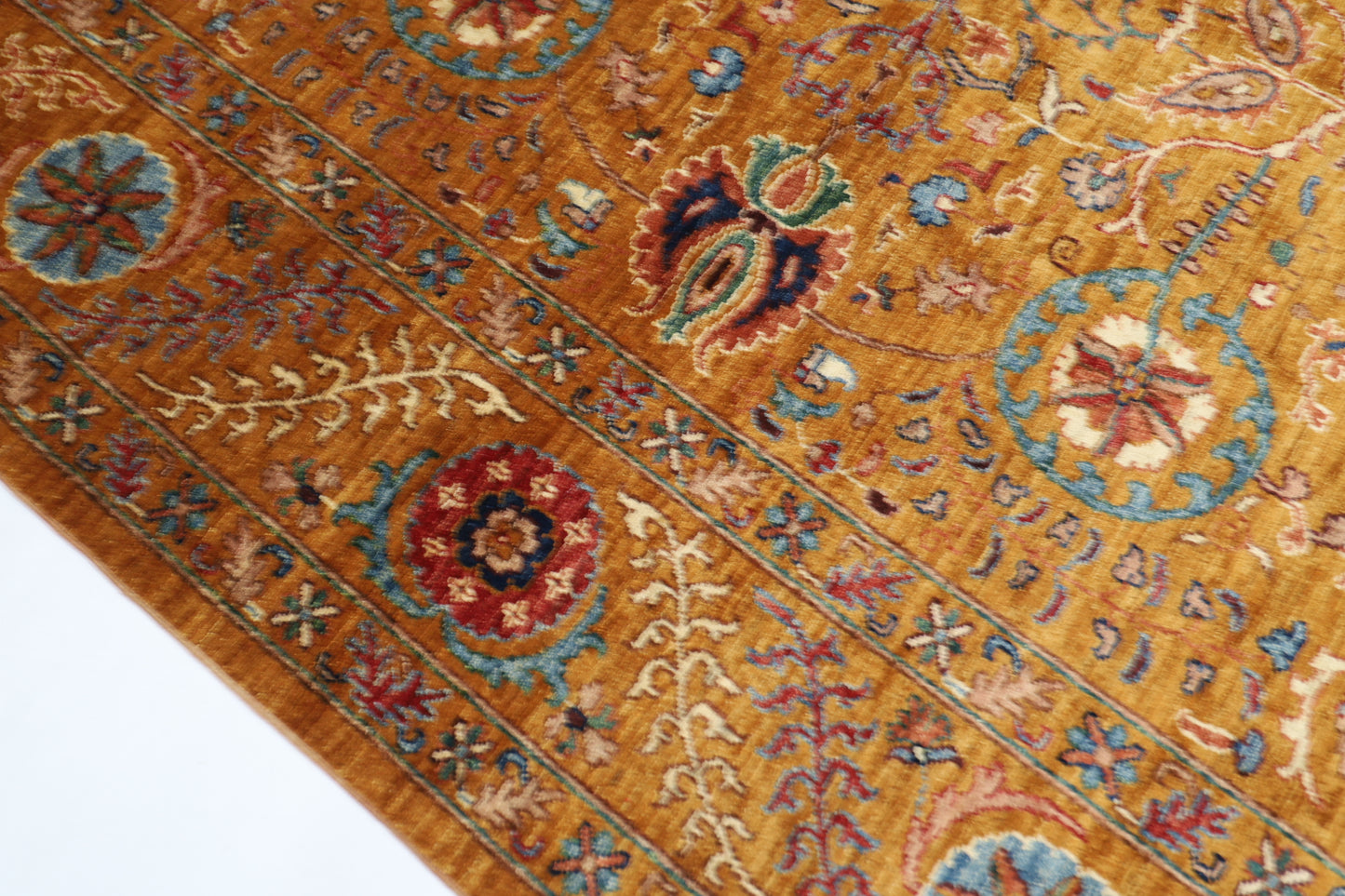 200 x 300 cm | Suzani Afghan Tribal Hand Knotted Veg Dye Wool carpet