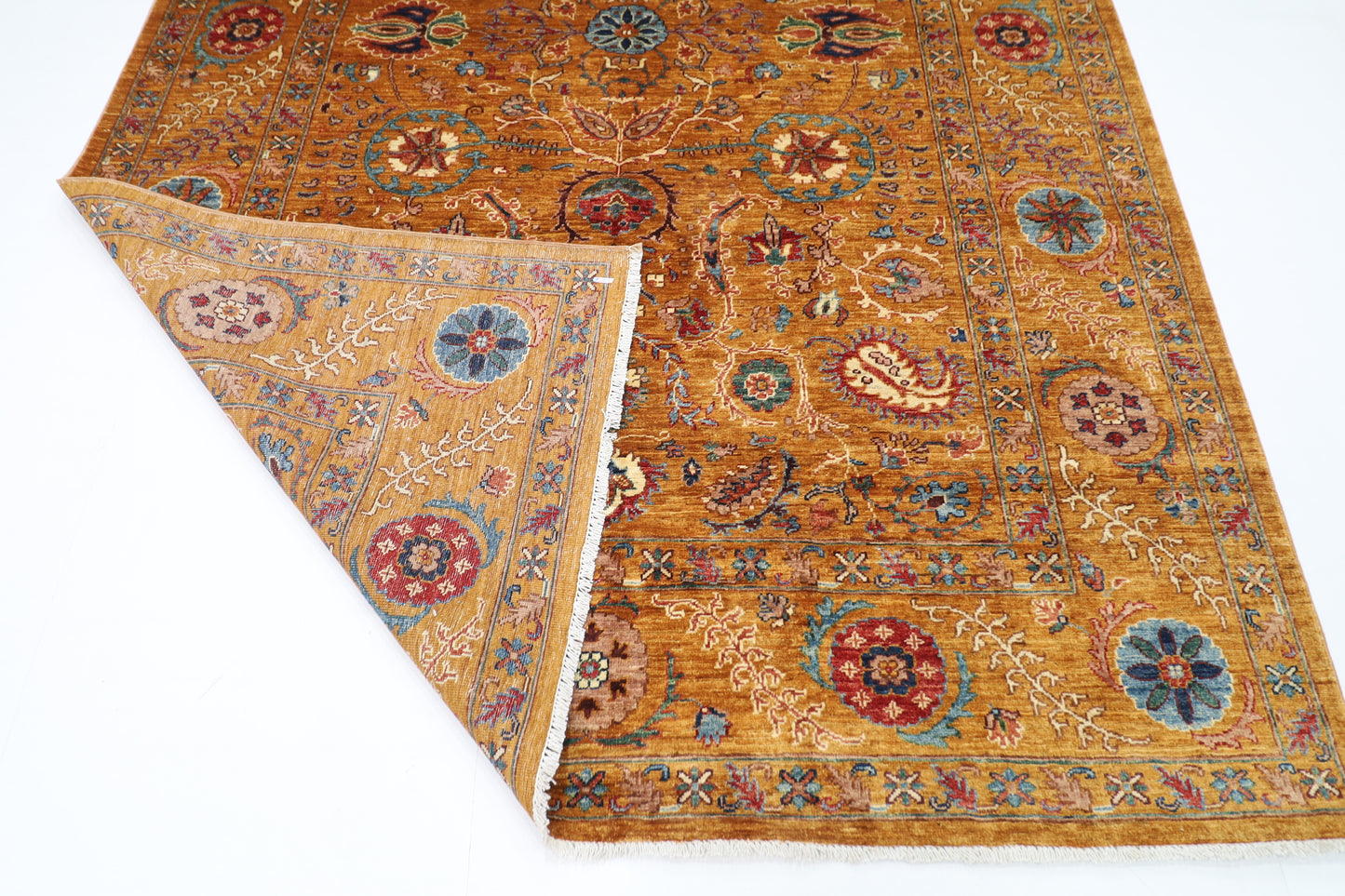 200 x 300 cm | Suzani Afghan Tribal Hand Knotted Veg Dye Wool carpet