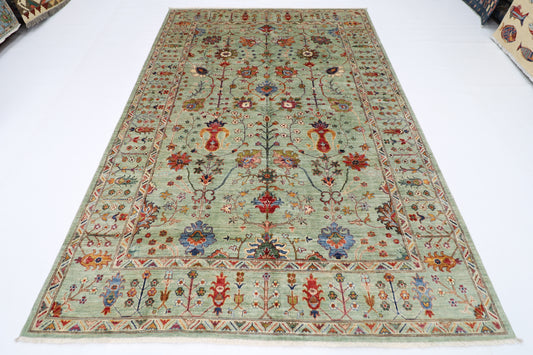 200 x 298 cm | Sultani Afghan Tribal Hand Knotted Veg Dye Wool carpet