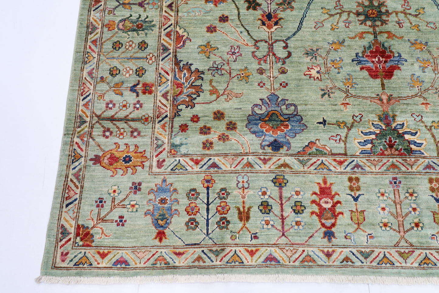 200 x 298 cm | Sultani Afghan Tribal Hand Knotted Veg Dye Wool carpet
