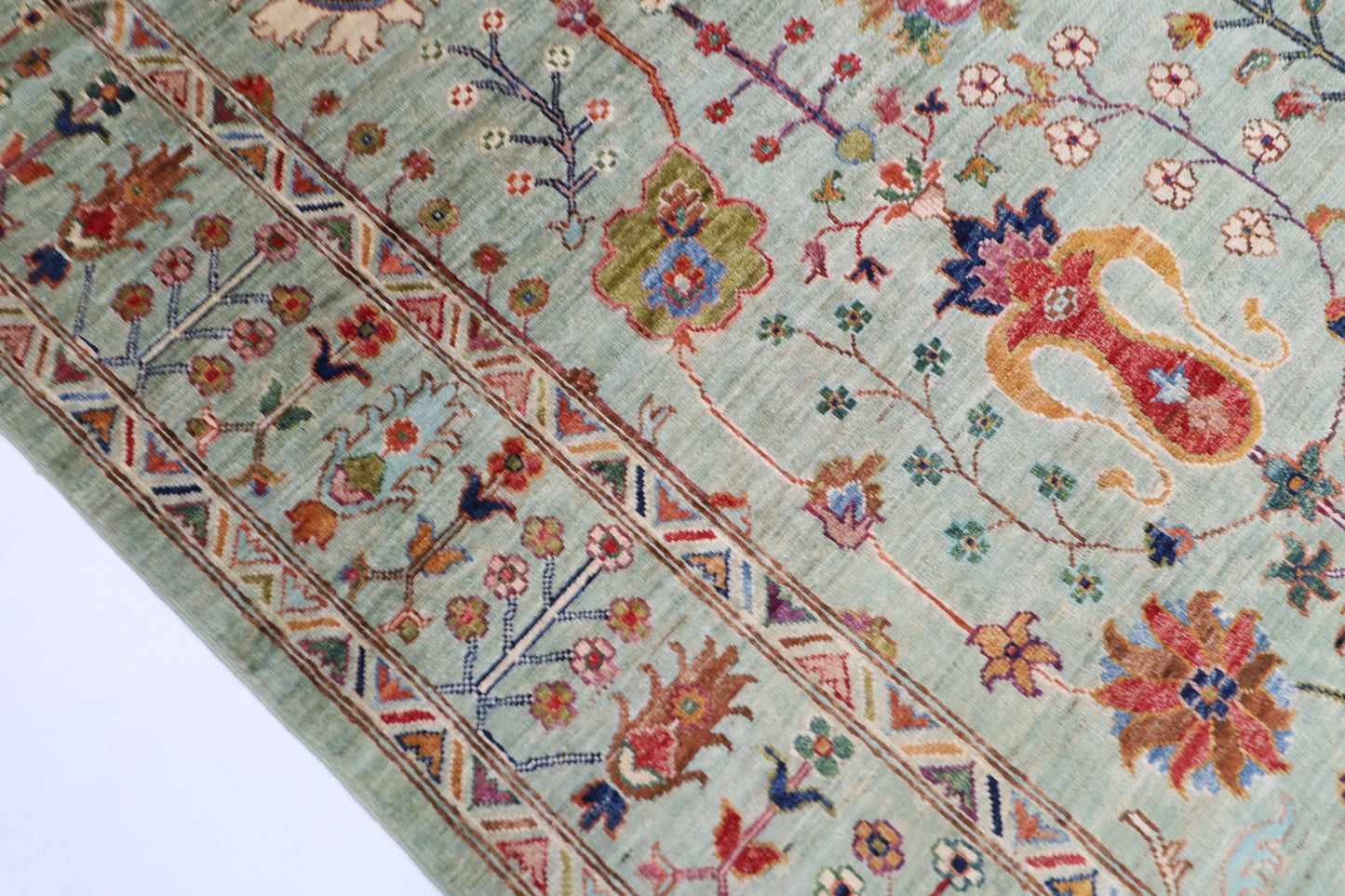 200 x 298 cm | Sultani Afghan Tribal Hand Knotted Veg Dye Wool carpet