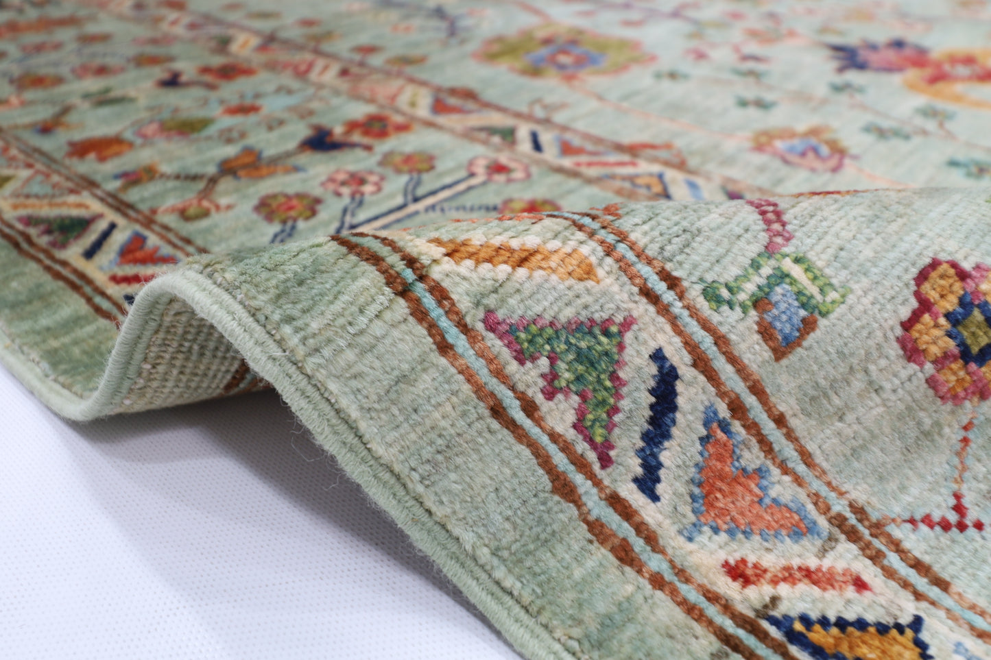 200 x 298 cm | Sultani Afghan Tribal Hand Knotted Veg Dye Wool carpet