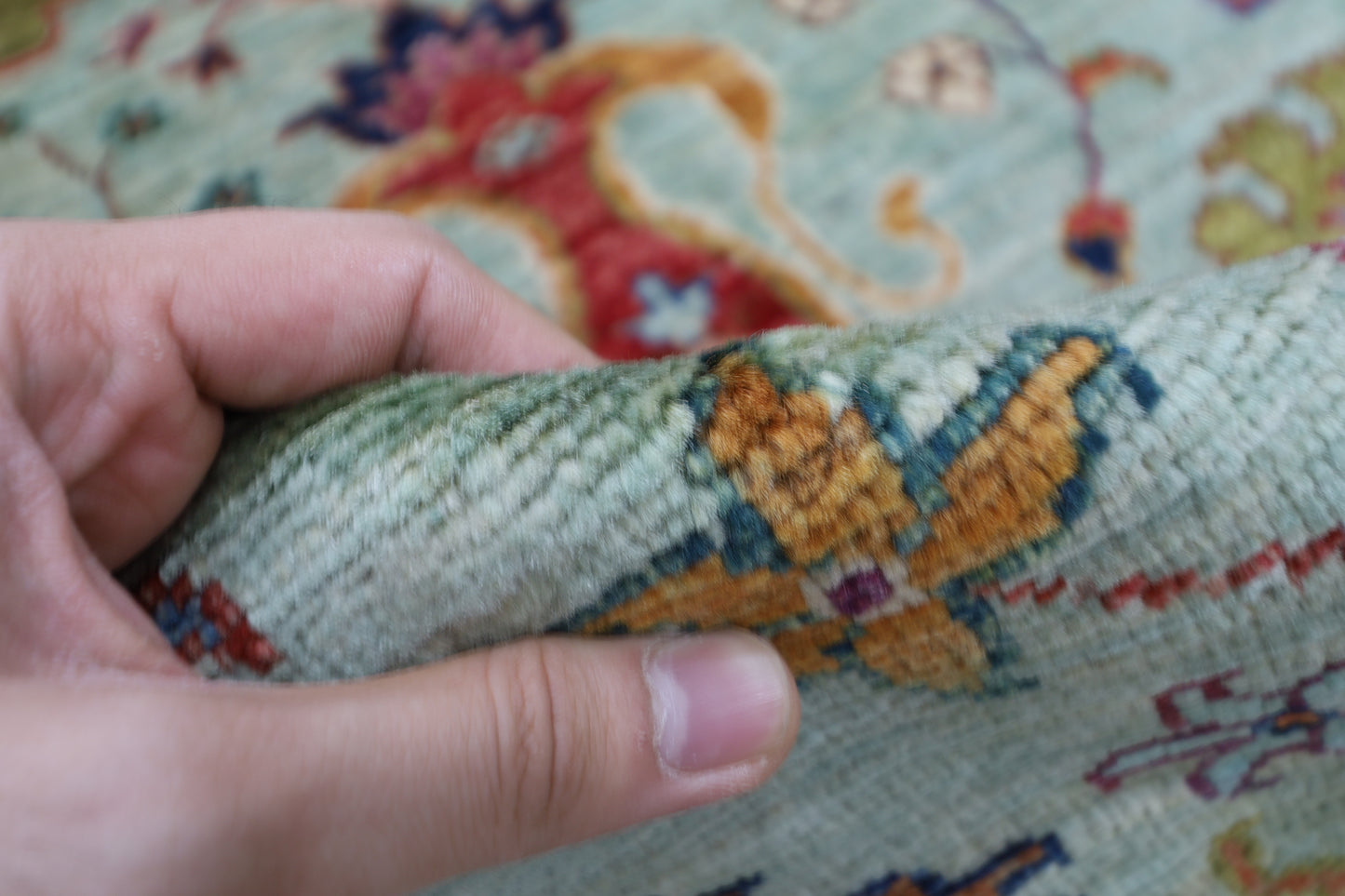 200 x 298 cm | Sultani Afghan Tribal Hand Knotted Veg Dye Wool carpet