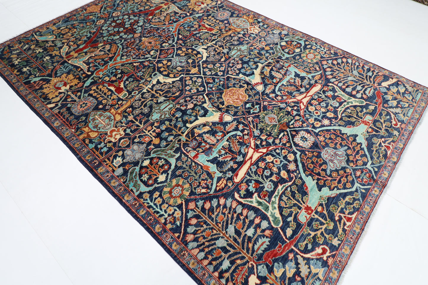 202 x 295 cm | Bidjar Afghan Tribal Hand Knotted Veg Dye Wool carpet