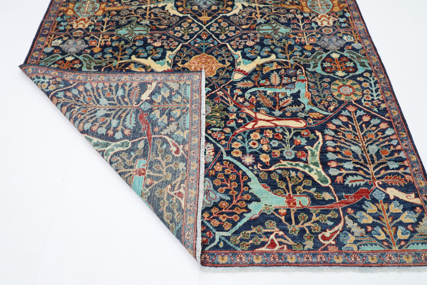 202 x 295 cm | Bidjar Afghan Tribal Hand Knotted Veg Dye Wool carpet