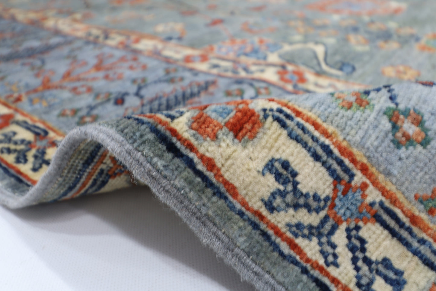 200 x 293 cm | Oriental Afghan Tribal Hand Knotted Veg Dye Wool carpet