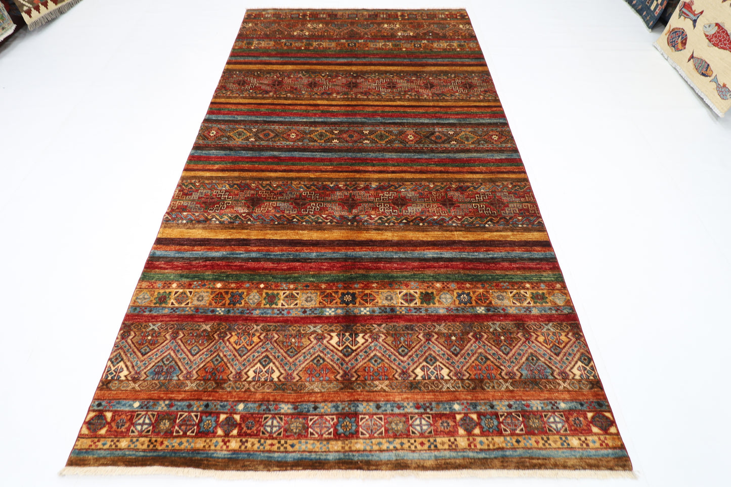 162 x 294 cm | Khorjun Afghan Tribal Hand Knotted Veg Dye Wool carpet