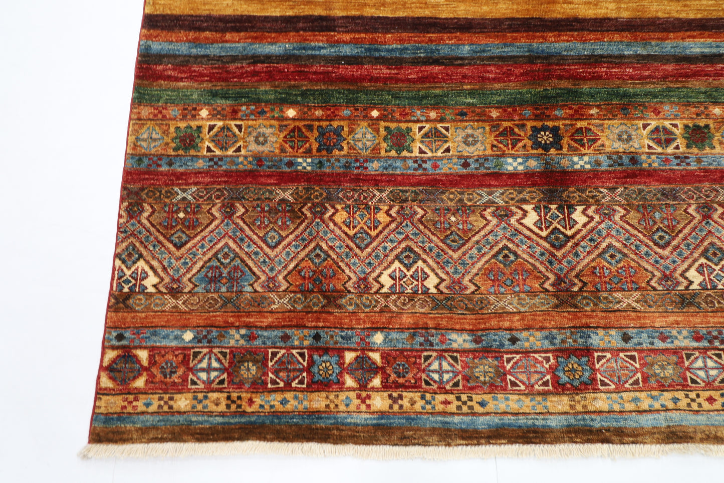 162 x 294 cm | Khorjun Afghan Tribal Hand Knotted Veg Dye Wool carpet