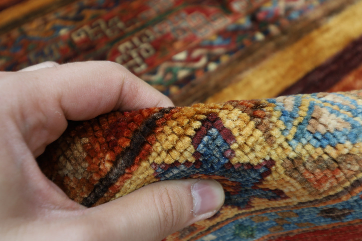 162 x 294 cm | Khorjun Afghan Tribal Hand Knotted Veg Dye Wool carpet