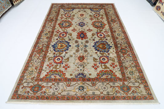 202 x 288 cm | Afghan Tribal Hand Knotted Veg Dye Wool carpet