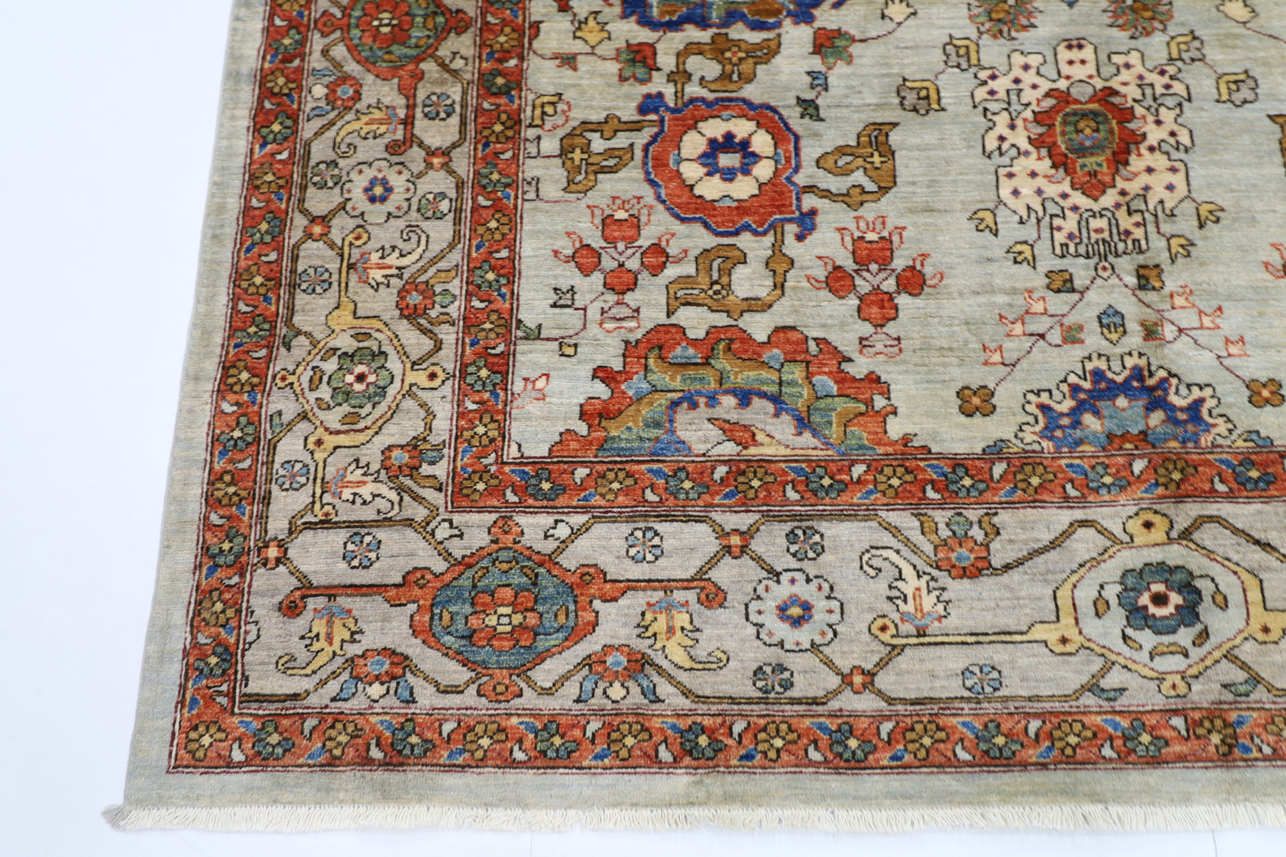 202 x 288 cm | Afghan Tribal Hand Knotted Veg Dye Wool carpet