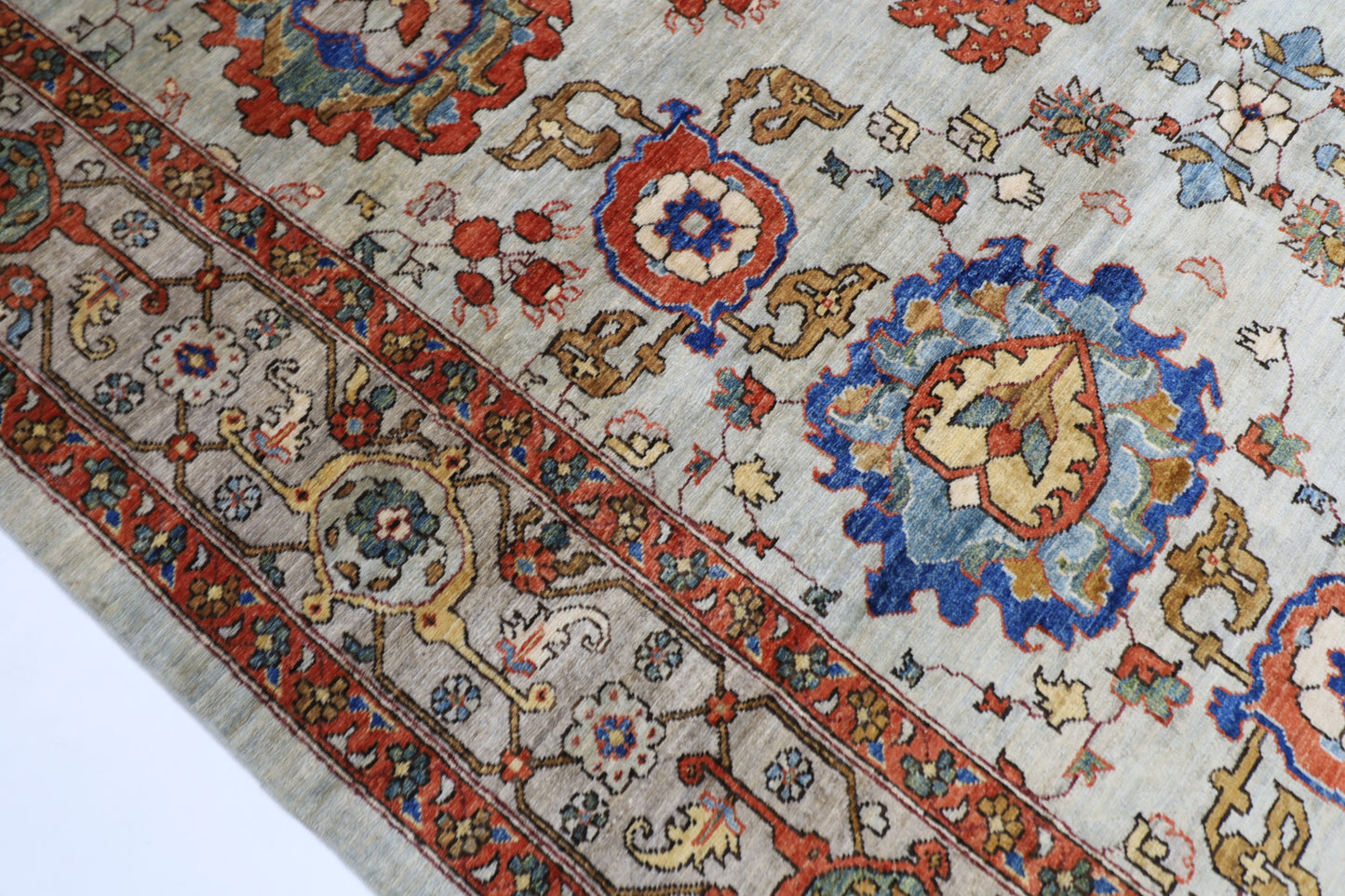 202 x 288 cm | Afghan Tribal Hand Knotted Veg Dye Wool carpet
