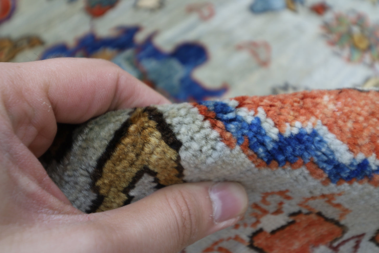 202 x 288 cm | Afghan Tribal Hand Knotted Veg Dye Wool carpet