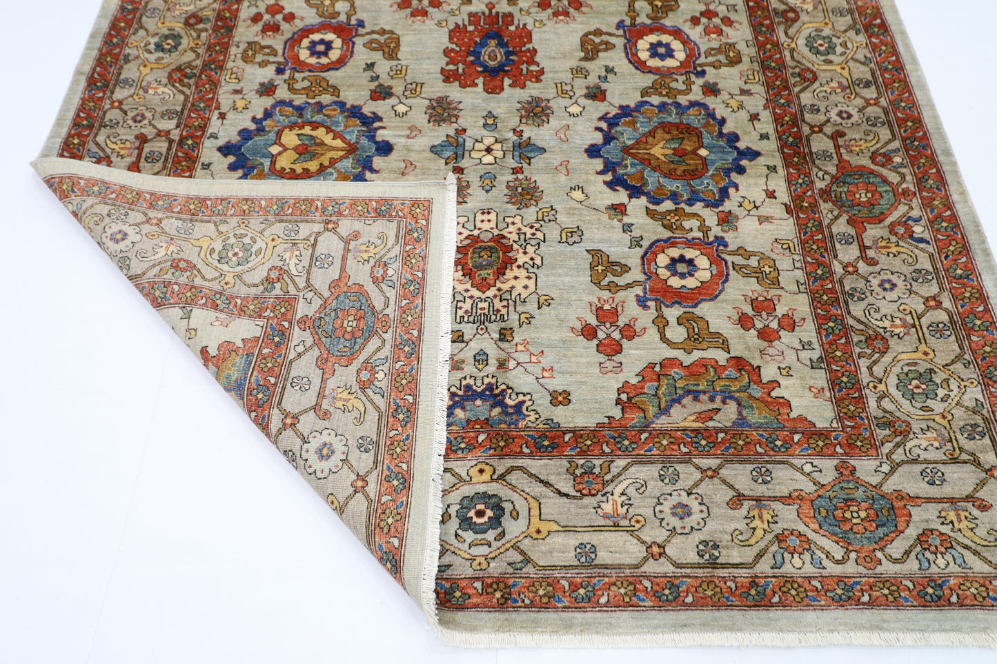 202 x 288 cm | Afghan Tribal Hand Knotted Veg Dye Wool carpet