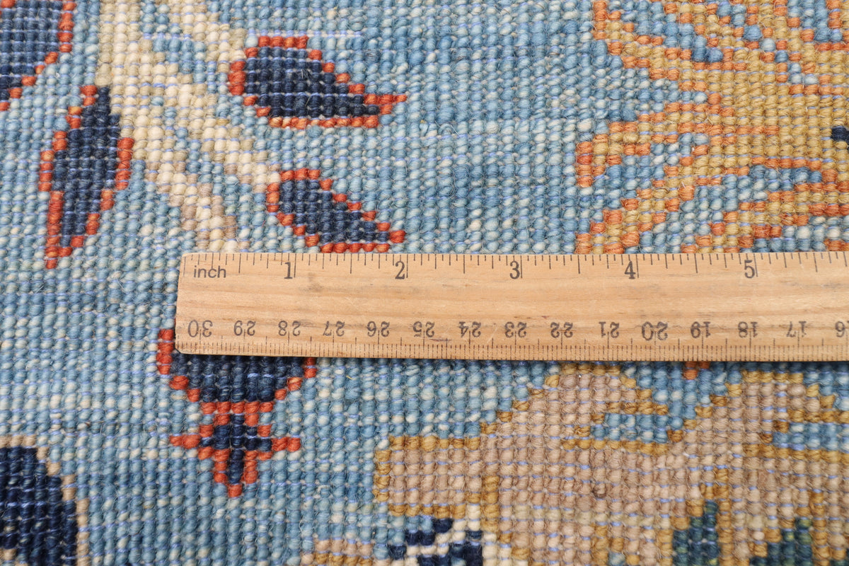 150 x 196 cm | Birds Design Hand Knotted Veg Dye Wool Afghan Carpet