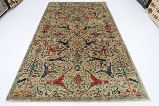 203 x 303 cm | Bidjar Afghan Tribal Hand Knotted Veg Dye Wool carpet