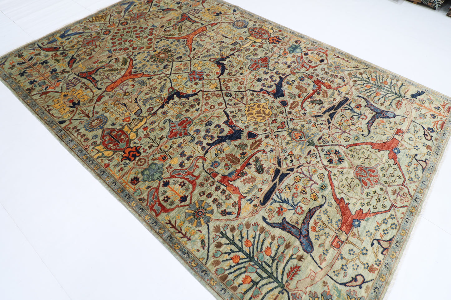 203 x 303 cm | Bidjar Afghan Tribal Hand Knotted Veg Dye Wool carpet