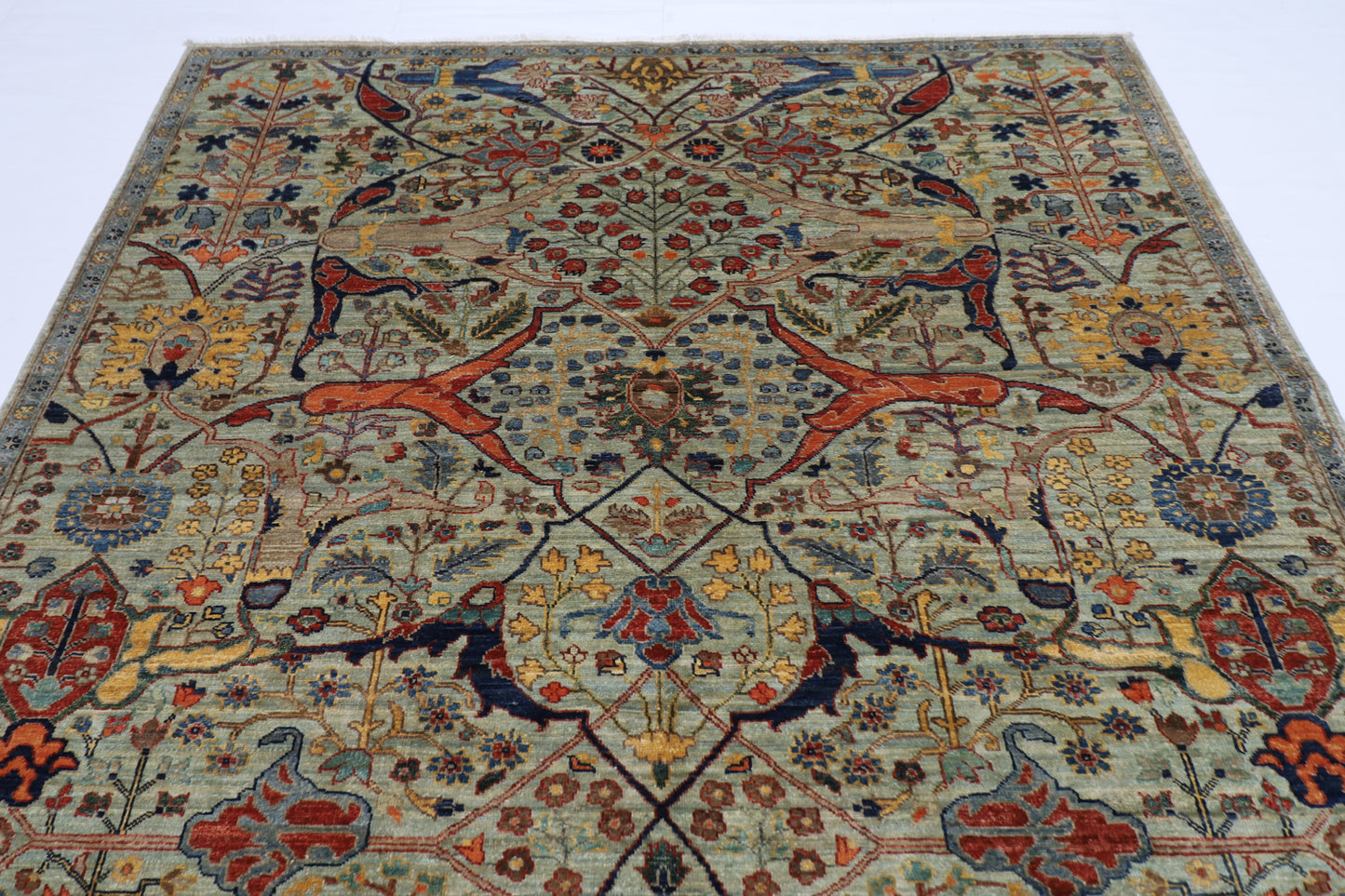 203 x 303 cm | Bidjar Afghan Tribal Hand Knotted Veg Dye Wool carpet