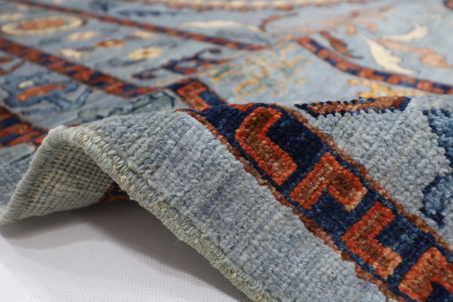 204 x 290 cm | Suzani Afghan Tribal Hand Knotted Veg Dye Wool carpet