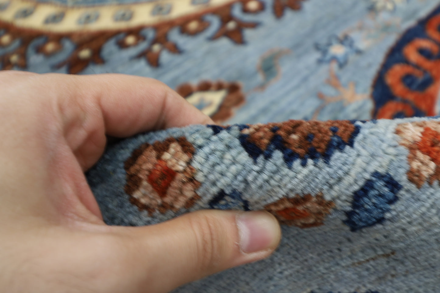 204 x 290 cm | Suzani Afghan Tribal Hand Knotted Veg Dye Wool carpet