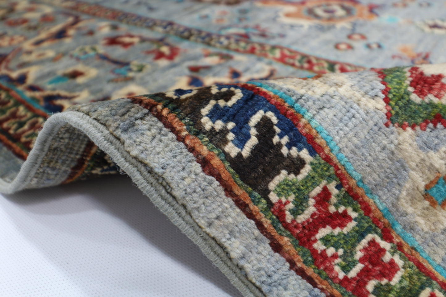 198 x 190 cm | Sultani Afghan Tribal Hand Knotted Veg Dye Wool carpet