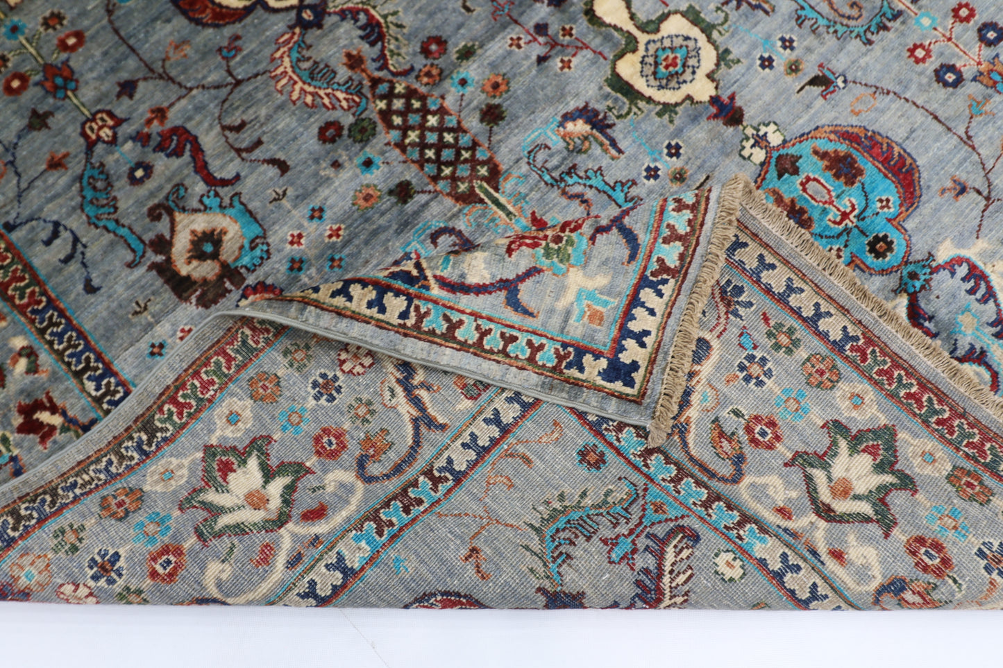 198 x 190 cm | Sultani Afghan Tribal Hand Knotted Veg Dye Wool carpet
