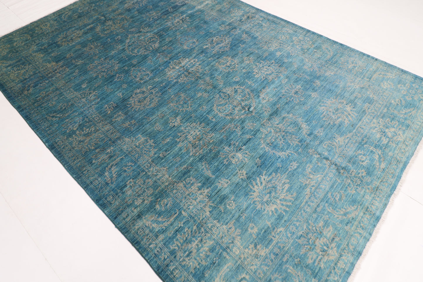 204 x 300 cm | Sultani Afghan Tribal Hand Knotted Veg Dye Wool carpet