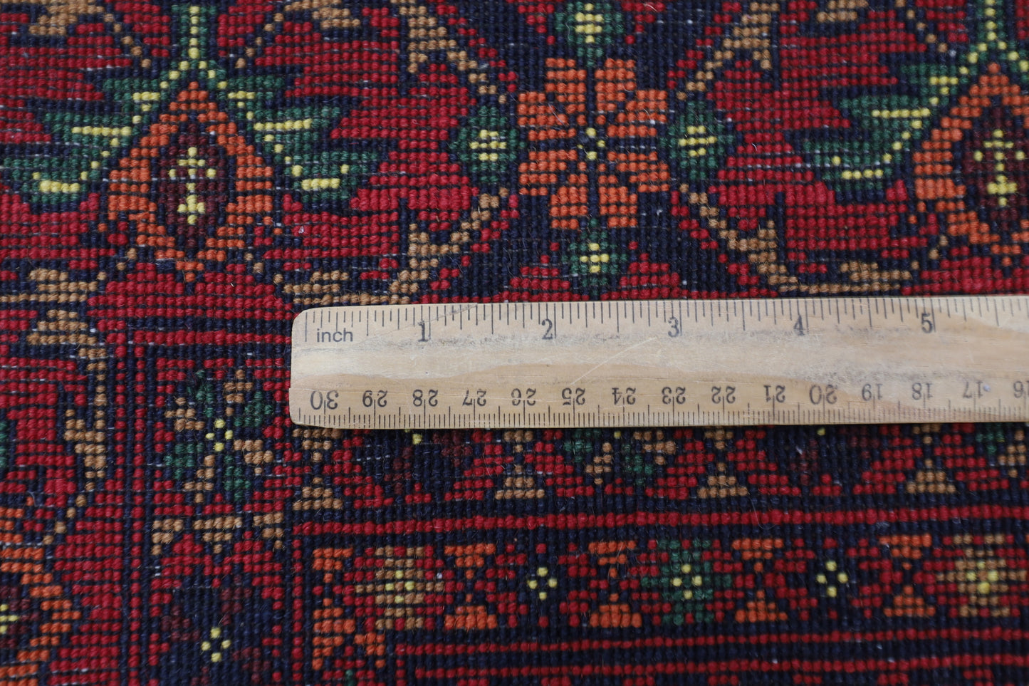 249 x 349 cm | Oriental Tribal Red Area Rug Afghan Hand Knotted Wool carpet