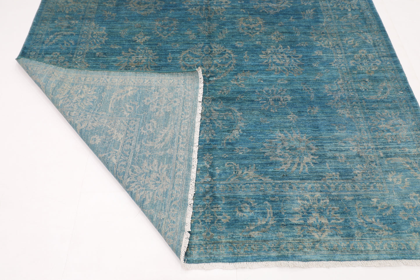 204 x 300 cm | Sultani Afghan Tribal Hand Knotted Veg Dye Wool carpet