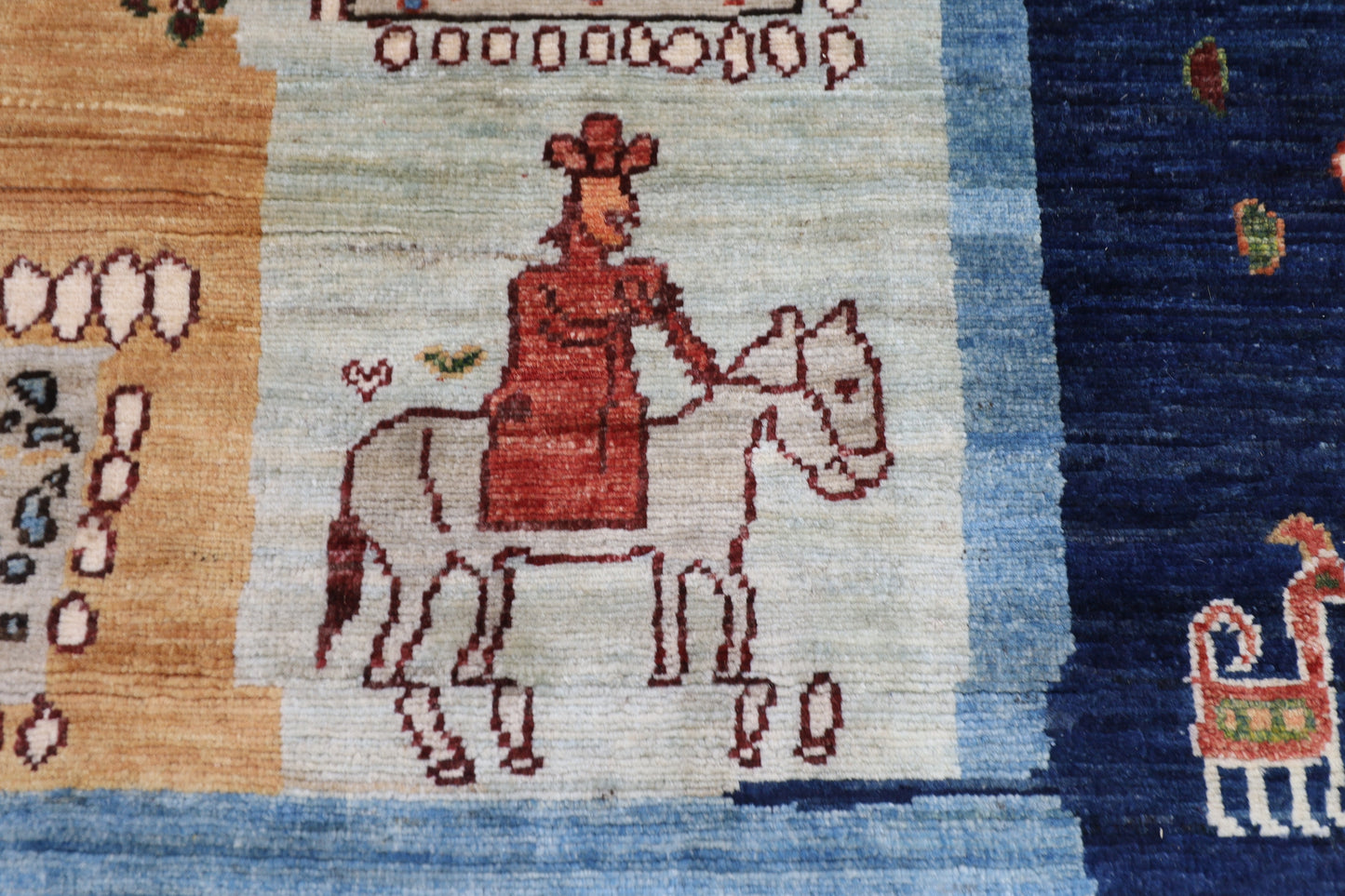 199 x 297 cm | Gabbeh Afghan Tribal Hand Knotted Veg Dye Wool carpet