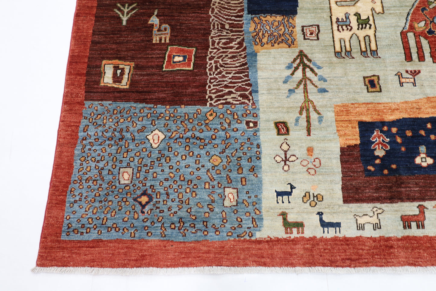 199 x 297 cm | Gabbeh Afghan Tribal Hand Knotted Veg Dye Wool carpet
