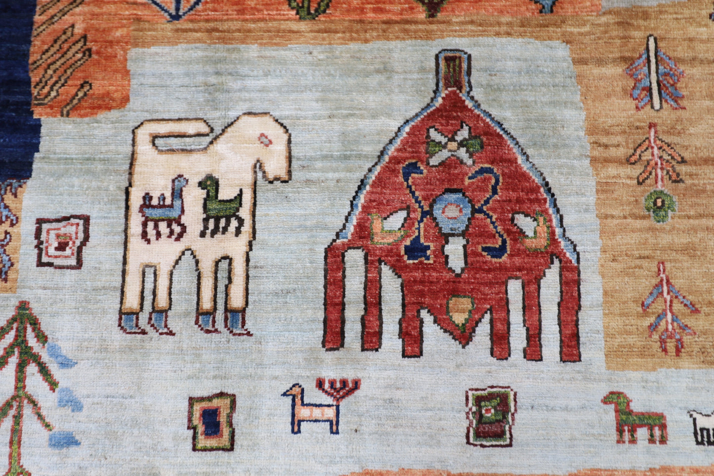 199 x 297 cm | Gabbeh Afghan Tribal Hand Knotted Veg Dye Wool carpet