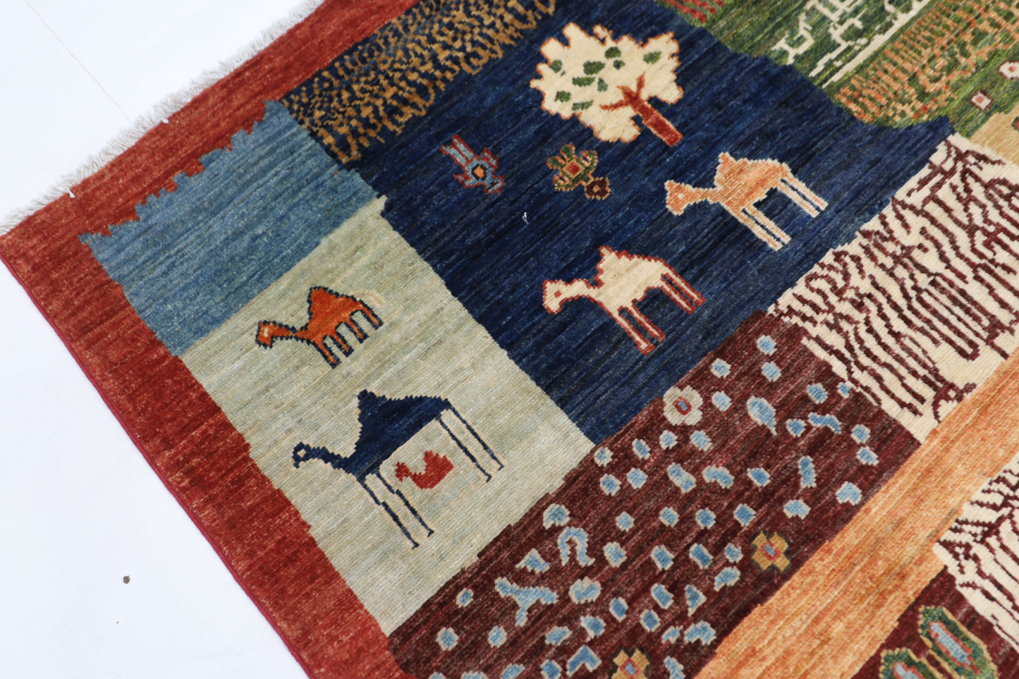 199 x 297 cm | Gabbeh Afghan Tribal Hand Knotted Veg Dye Wool carpet