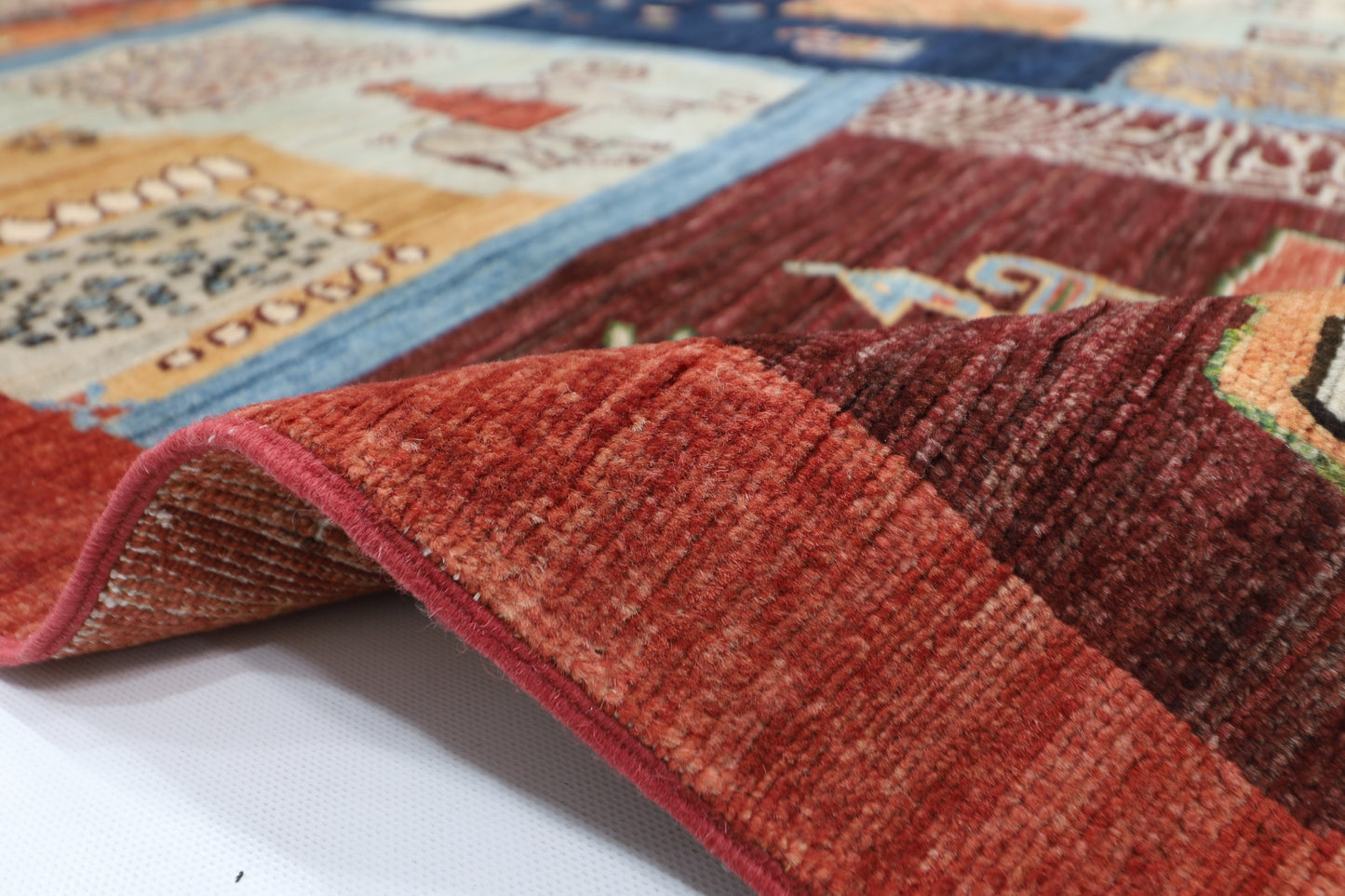 199 x 297 cm | Gabbeh Afghan Tribal Hand Knotted Veg Dye Wool carpet